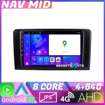 Navigatie Mercedes ML GL KIT 213 EDOTEC-LITE Android Ecran 720P Octa Core 4 64 Carplay CarStore Technology