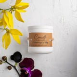 Set lumanare parfumata Orhidee neagra si Ylang, suport lumanare, accesoriu elegant pentru stins lumanarea si foarfeca de taiat fitil lumanare