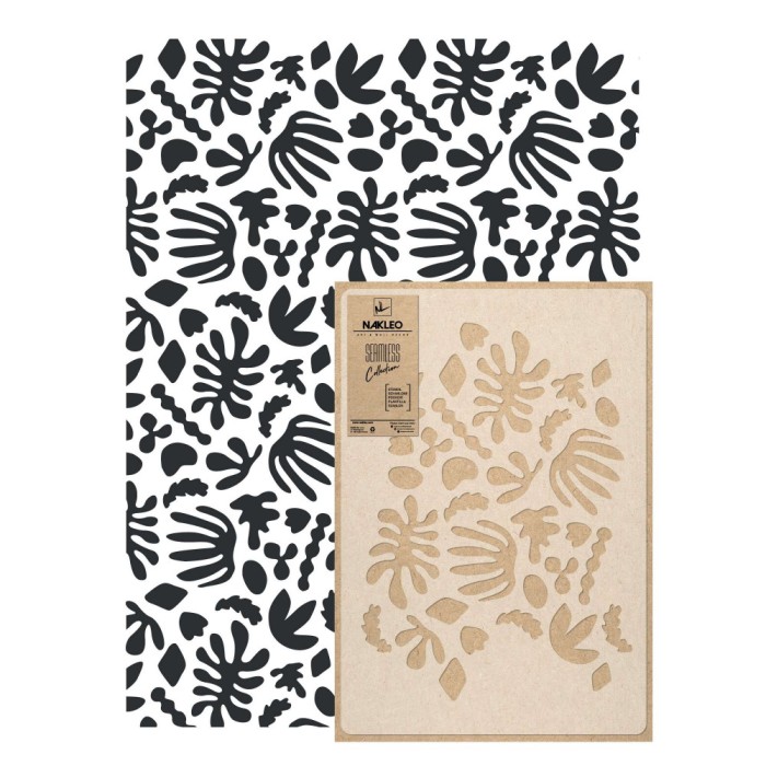 Reutilizabil Allover Plastic Șablon // MATISSE FLORAL ABSTRACT