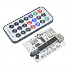 Modul decodor MP3 / WAV BLUETOOTH cu card microSD, USB, FM telecomanda (b.2681R)