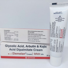 Demelan 20 gr crema exfoliant Glicolic Arbutin Kojic pete pigmentare solare