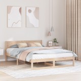 VidaXL Cadru de Pat Natural Lemn Masiv de Pin 140 x 200 cm Durabil
