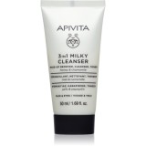 Apivita Cleansing Milk Face &amp; Eyes Lapte demachiant 3 &icirc;n 1 pentru față și ochi 50 ml