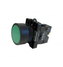 Buton verde simplu fara lumina cu revenire pentru tablouri electrice 1NO 6A 230V