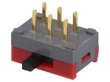 Comutator Glisant 2 Pozitii DPDT 0.4A 28VDC ON-ON