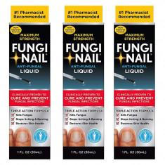 Set Tratament Onicomicoza, Fungi-Nail, Kramer Healthcare, Impotriva Ciuperca Unghie, 6 luni, 3x 30ml