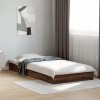 VidaXL Cadru pat fără saltea, stejar maro 75x190 cm lemn prelucrat 842083