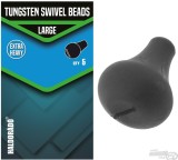 Haldorado Tungsten Swivel Beads - Margele rotative mici din wolfram - adaptor din cauciuc pentru monturi finale - Mare