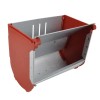 Hranitoare Iepuri 20cm, Tabla Zincata si Plastic, Montare Externa Cusca, Set 10 Bucati