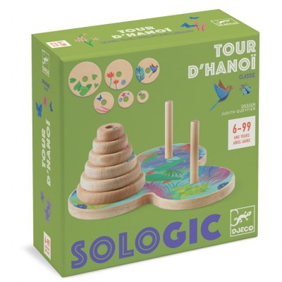 Joc de logica Turnul din Hanoi Djeco foto