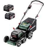 Metabo RM 36-18 LTX BL46 - Masina de tuns iarba cu 2 acumulatori Li-Ion 18 V 5.2 Ah 46 cm 55 l
