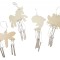 Set 12 clopotei de vant din lemn de decorat - Playbox