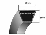 Curea transmisie Castel Garden XD130 (2463mm)