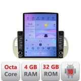 Navigatie Fiat 500 intre anii 2007-2015 Android radio gps internet Octa Core 4+64 LTE Kit-fiat500+EDT-E709