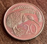 C50 - Moneda foarte veche - Noua Zeelanda - 20 centi - 1982