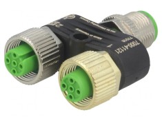 Adaptor T M12 Tată-Mamă x2 DeviceNet/CANopen
