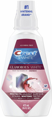 Apa de Gura, Crest 3D Glamorous White, Efect de Albire Intensiva, 473ml foto