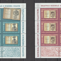 ROMANIA 2023 BIBLIOTCA NATIONALA A ROMANIEI Minicoala 5 timbre LP.2442 MNH**