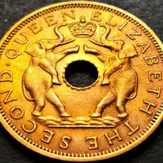 Moneda exotica 1 PENNY - RHODESIA & NYASALAND, anul 1963 *cod 861 = A.UNC LUCIU