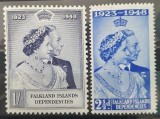 Falkland Islands 1948, Royal Silver Wedding, regi, nestampilat, MH