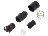 Conector Circular HR30 Push-Pull Mufă 2A Aurit 6 PIN-uri pentru Lipire