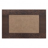 Covor antiderapant BH 222 pietre, exterior, interior - maro, 45x70 cm