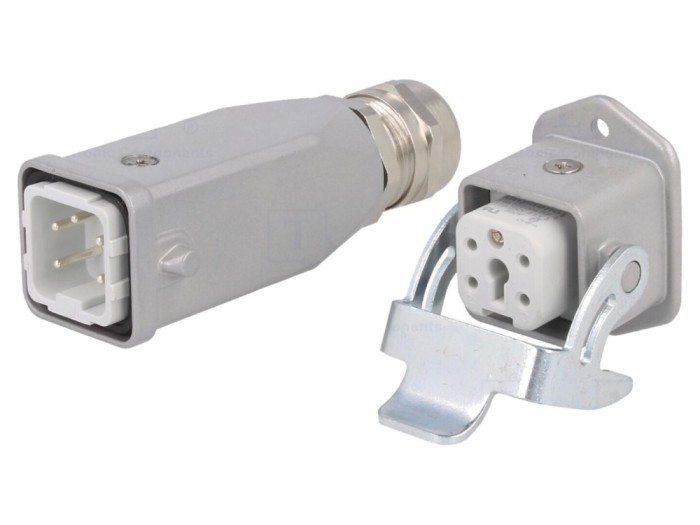 Conector HDC 5+4 PIN drept