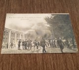Carte Poștală Veche 1916 &ndash; Incendiul Cetății Brest-Litovsk, Primul Război Mondial, Germană, Circulată cu Ștampilă Militară, Colecție Rară!