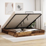 vidaXL Cadru de pat otoman Lemn vechi 193 x 120 x 25 cm PAL 3409211