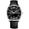 Ceas barbatesc de mana Curren Quartz Fashion Simplu Piele Negru Argintiu