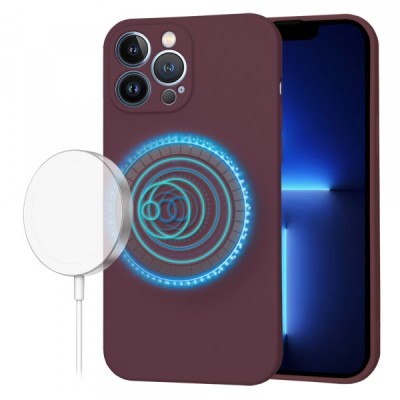 Husa MagSafe pentru Apple iPhone 13 Pro Max, Techsuit, SoftFlex, Visinie foto