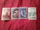 Serie Polonia 1947 - Munca , 4 valori