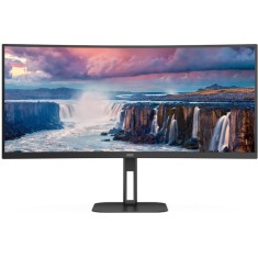 Monitor LED AOC CU34V5C/BK Curbat 34 inch UWQHD VA 4 ms 100 Hz USB-C FreeSync foto