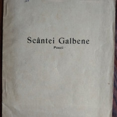 (GEORGE) G. V. BACOVIA - SCANTEI GALBENE (POEZII) [editia princeps, BACAU 1926]