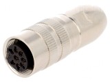 Conector M16 Mufă Mamă 8 PIN Lipire Cablu 5A 60V Drept