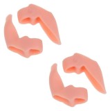 Set 4 Separatoare Degete Picioare Silicon Dactylion, Corector Monturi, Antifungic, Bej