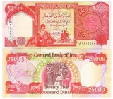 Irak 25 000 Dinari 2003 P-96 UNC Rara