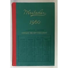 ALMANACK FOT THE YEAR OF OUR LORD , 1960 , COMPLETE EDITION , CONTAINS THE NEW PARLIAMENT