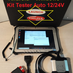 Tester Auto Turisme+ Camioane DUAL-BOOT Launch/Delphi + Tableta PANASONIC FZG1
