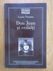 Lucia Verona - Don Juan si ceilalti (1997, cu autograful autoarei) foto