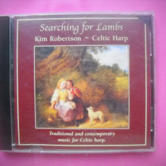 HOPCT CD MUZICA [ 3 ] KIM ROBERTSON -CELTIC HARP -SEARCHING FOR LAMBS-ORIGINAL