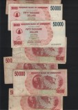 Rar! Zimbabwe 50000 dollars 2007 pret pe bucata VG-F-VF