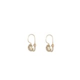 Cercei Aur 14K Rotunzi Minimalisti, 2.27g, Inchidere Veriga - Cercei Eleganti Aur Galben, Bijuterii Aur Femei