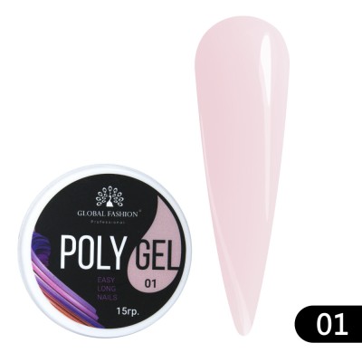 Polygel Global Fashion, 15ml, #1 foto