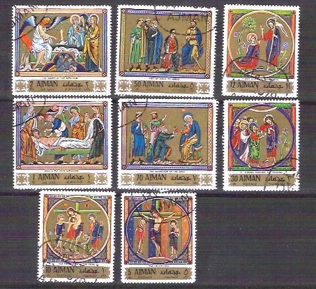 Ajman 1970 Paintings, Religion, used E.025