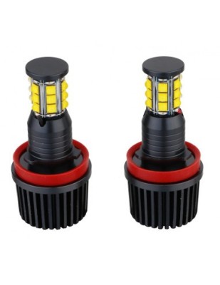 Set 2 Led Marker H8 144W Can Bus cu Leduri Cree foto