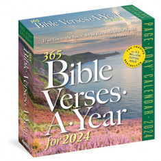 365 Bible Verses-A-Year Page-A-Day 2024