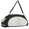 Geanta portbagaj bicicleta, 1 compartiment si 3 buzunare laterale, 40x20x17cm, negru cu elemente reflectorizante gri Household NewTrend, Oem