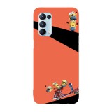 Husa compatibila cu Oppo A72, Viceversa, model England ride minions, Silicon, TPU, Transparent, Carcasa