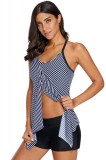 Cumpara ieftin SW2043-1122 Top de baie tankini cu imprimeu in dungi